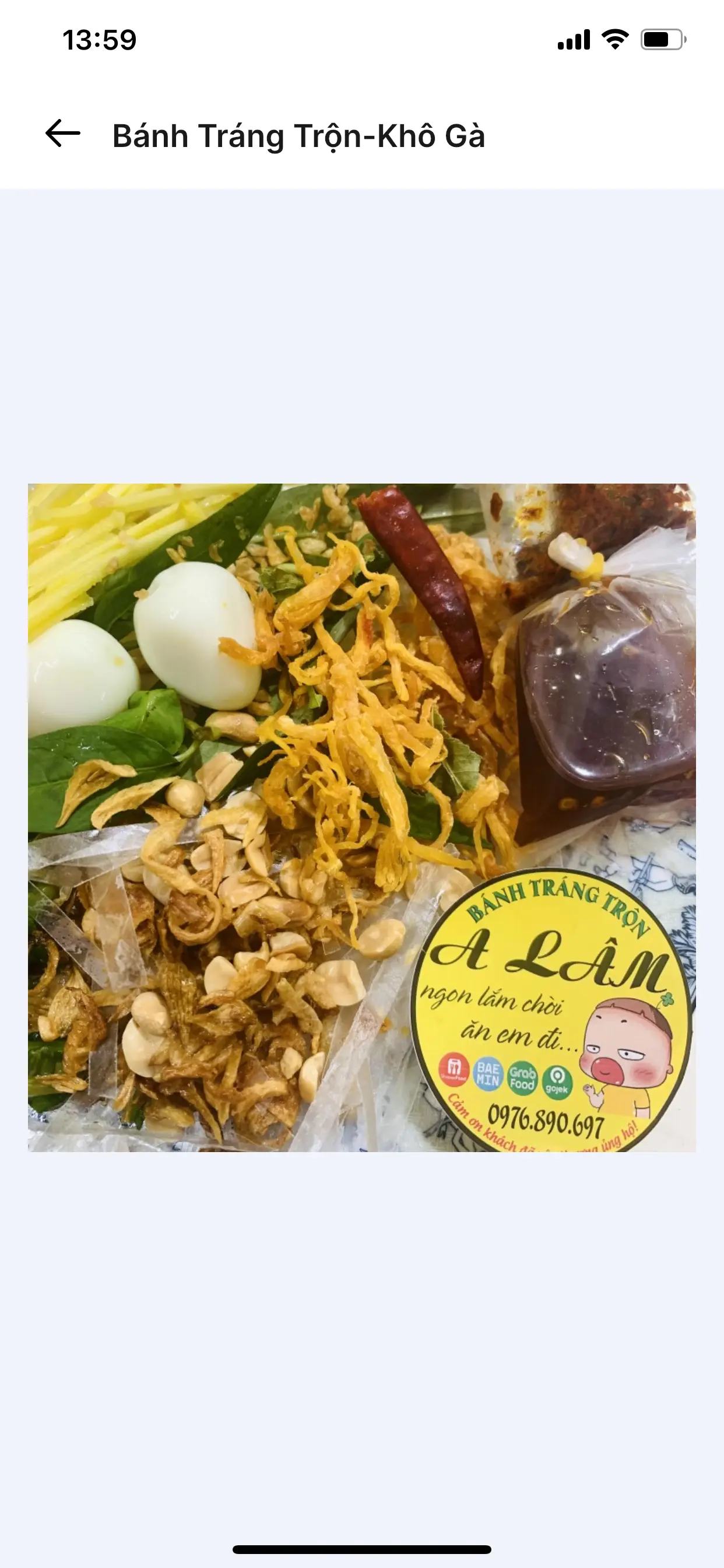 Hình ảnh Bánh tráng trộn - khô gà
