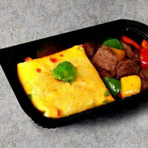 Hình ảnh Cơm Omurice Bò Ngũ Sắc
