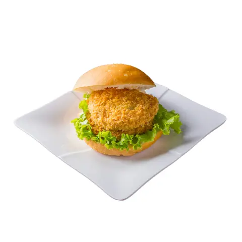 Hình ảnh Hamburger Chả Cá Rán Giòn