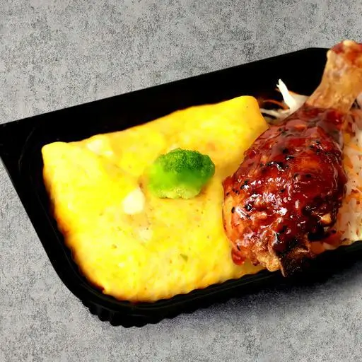 Hình ảnh Cơm Omurice Gà Mắm Tỏi