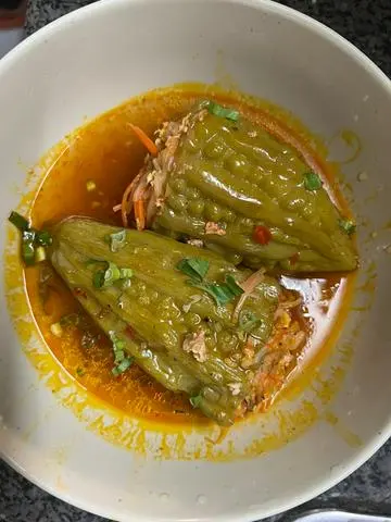 Hình ảnh cơm khổ qua chay