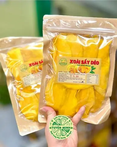 Hình ảnh XOÀI SẤY DẺO KO ỚT Hoặc MUỐI ỚT TÚI 500Gr