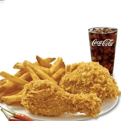 Hình ảnh Combo đùi gà - cánh gà - khoai tây - nước ngọt