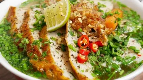 Hình ảnh bánh canh chả cá - bò viên