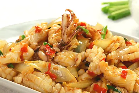 Hình ảnh Cơm mực xào sate