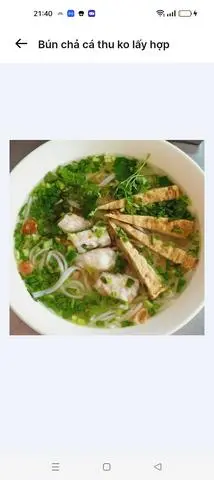 Hình ảnh Bún chả cá thu lấy hợp