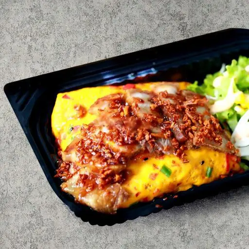 Hình ảnh Cơm Omurice Ba Rọi Mắm Tỏi