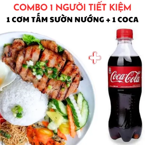 Hình ảnh Combo Cơm tấm Sườn nướng + Coca