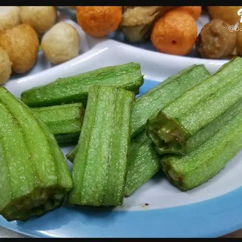 Hình ảnh đậu bắp chiên