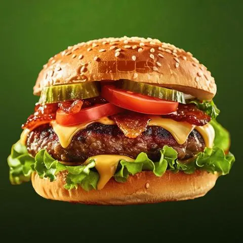 Hình ảnh Burger Bò Áp Chảo