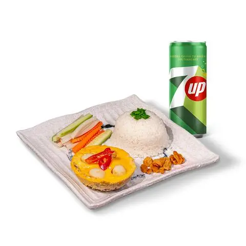 Hình ảnh Combo Cơm Tấm Chả Sò Điệp kèm 7up