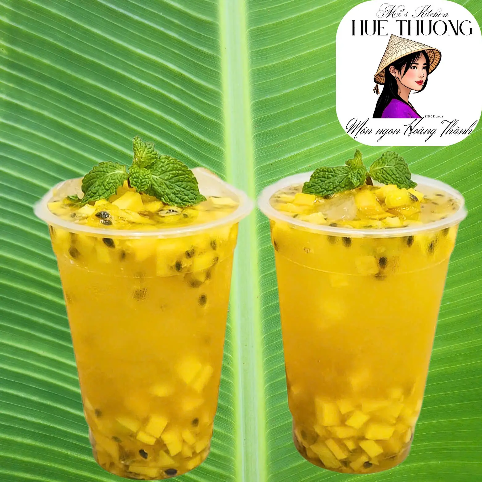Hình ảnh Trà Xoài Chanh Dây Ly 500ml