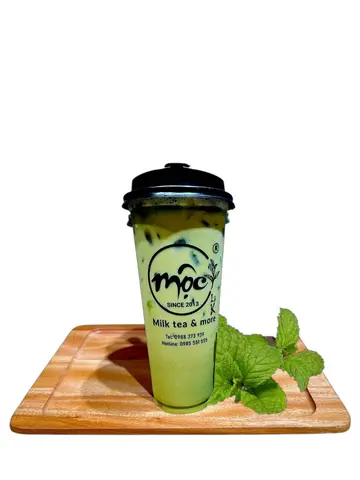 Hình ảnh Trà sữa bạc hà full topping