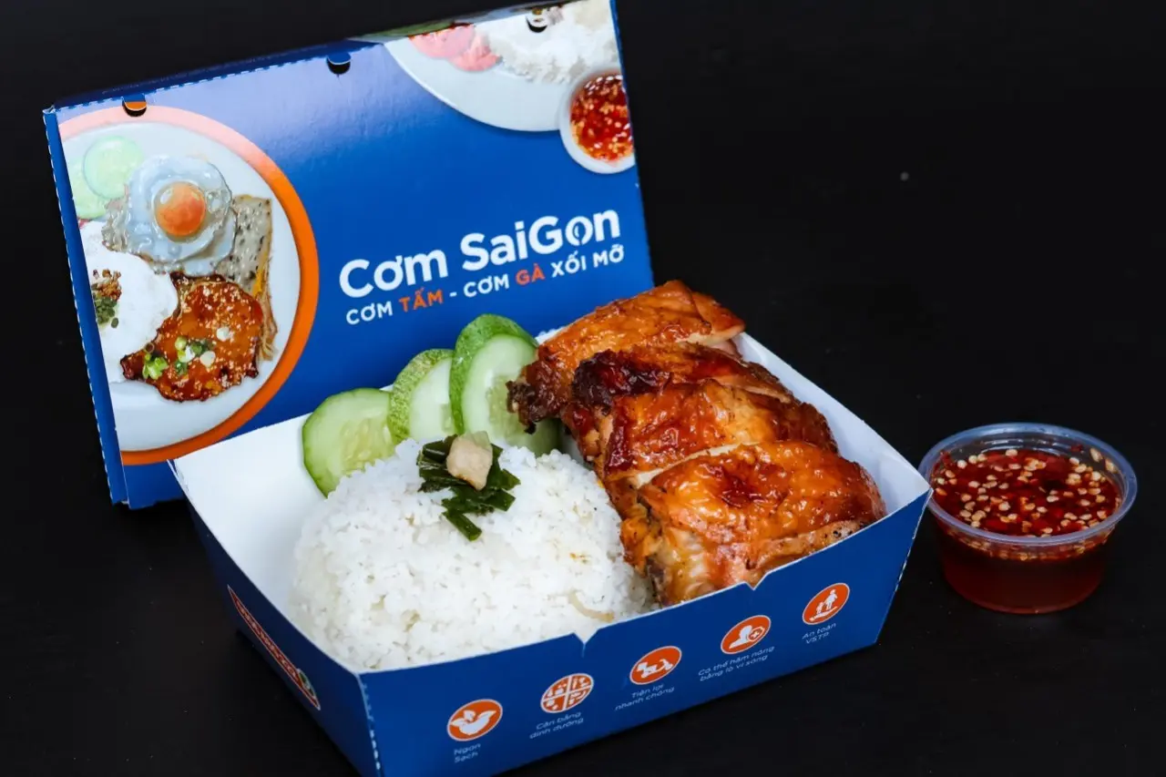 Hình ảnh Cơm đùi gà nướng