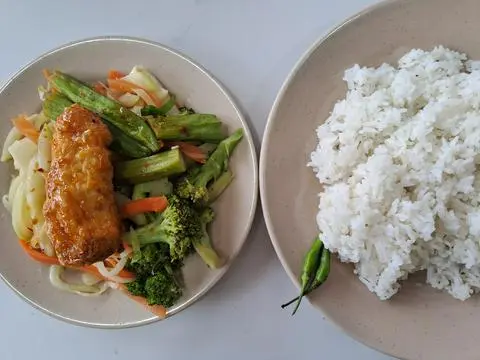 Hình ảnh Cơm tôm hùm chay (1 con)