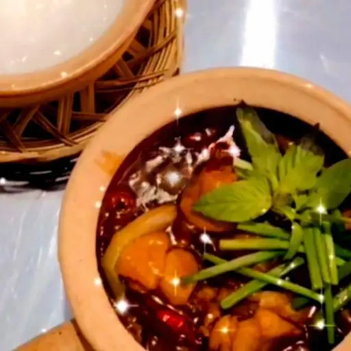 Hình ảnh Gà singapore cay - cháo - gà