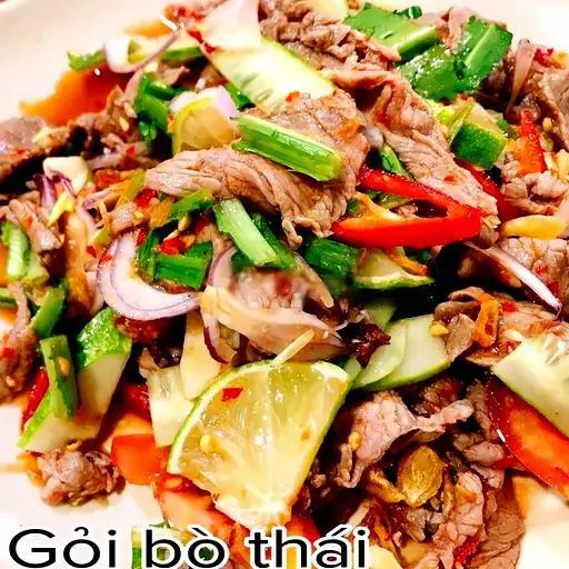 Hình ảnh Somtum bò tái