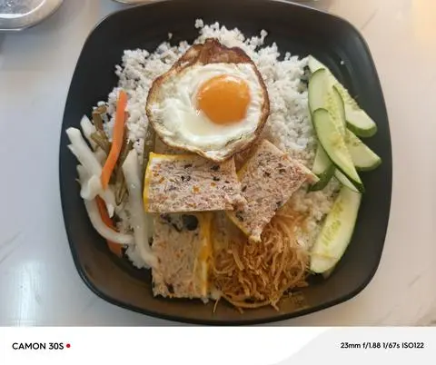 Hình ảnh cơm chả trứng