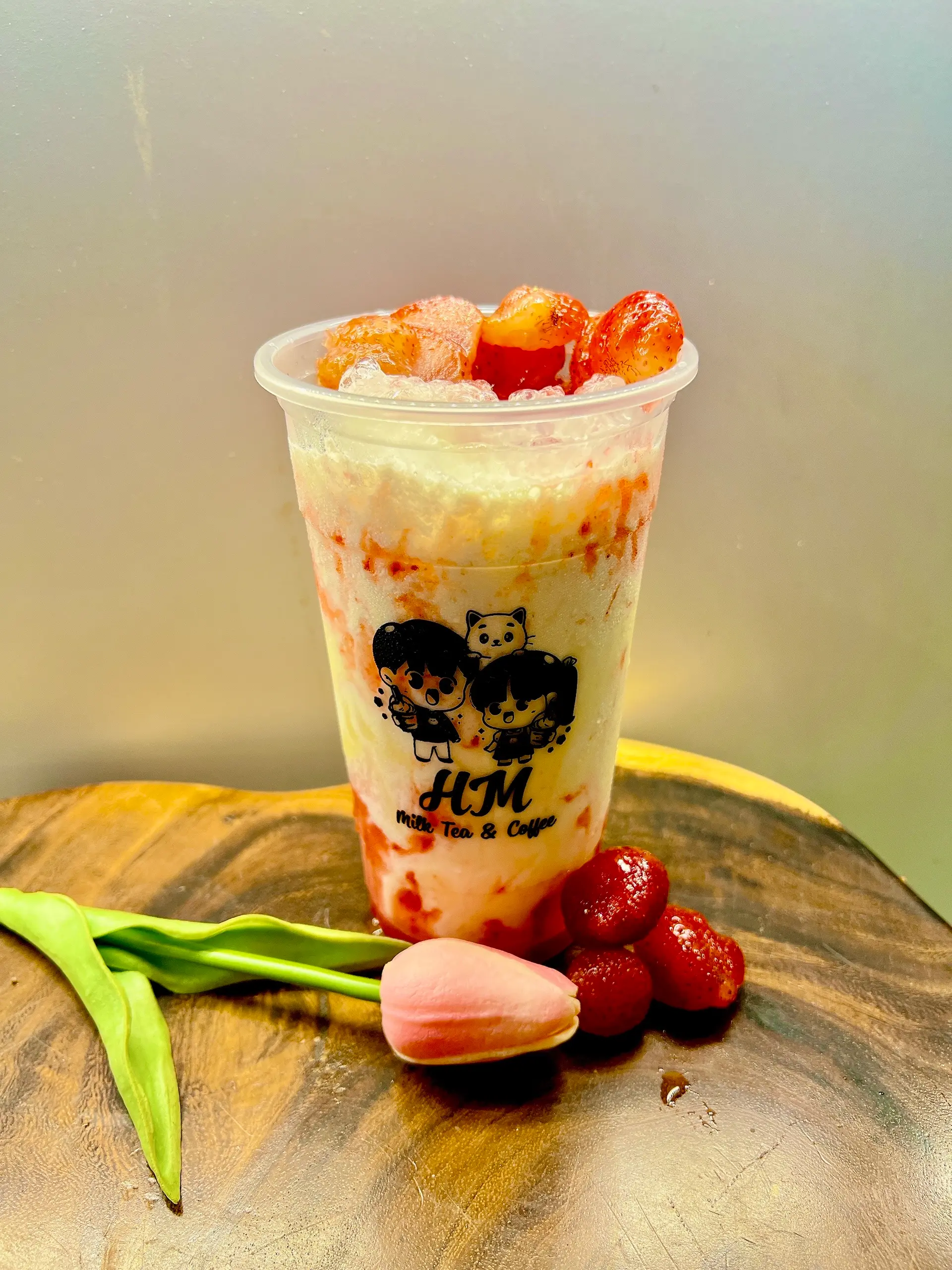 Hình ảnh Yaourt dâu ( phải có đá )