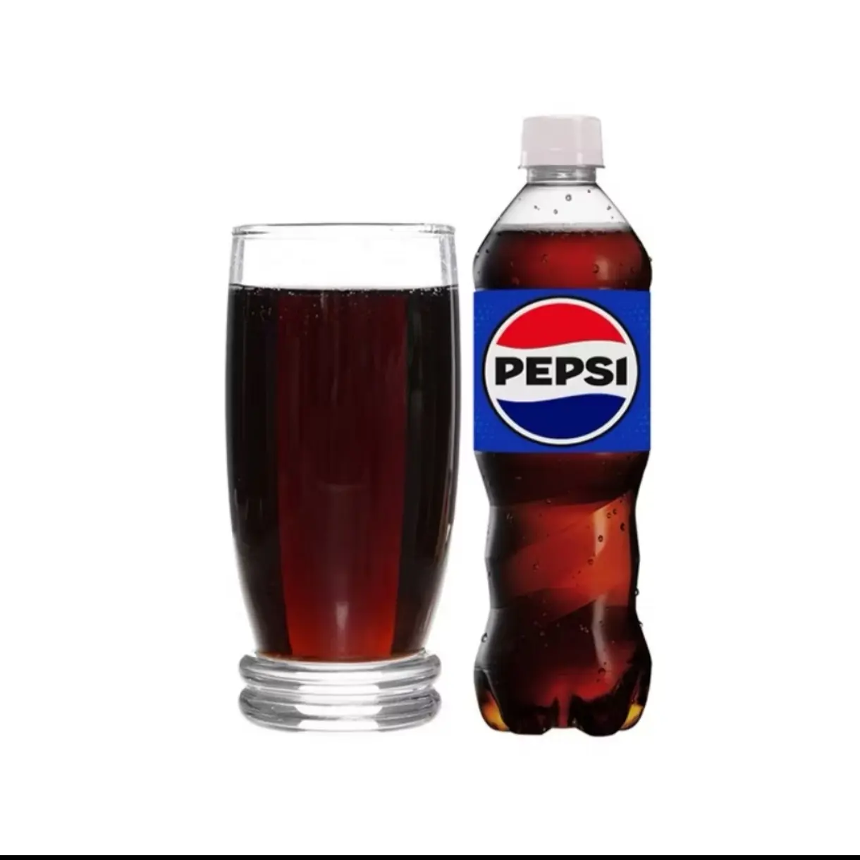 Hình ảnh 1 chai Pepsi + 1 ly đá