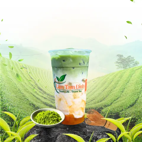 Hình ảnh Matcha Latte Đào