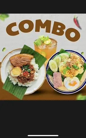 Hình ảnh Combo hộp thịt kho trứng - hộp pate ốp la kèm 1 hồng trà tắc