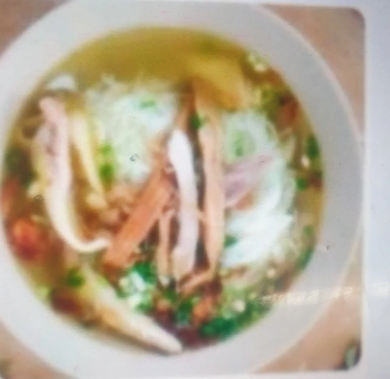 Hình ảnh bún gà xé 