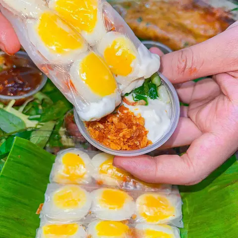 Hình ảnh Bánh tráng cuốn lòng đào sốt phô mai