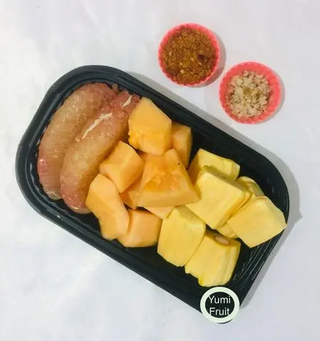 Hình ảnh Hộp mix 3 món - bưởi - dưa lưới - mít siêu xóm
