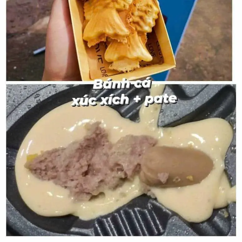 Hình ảnh Bánh cá pate ,xúc xích - phô mai kéo sợi