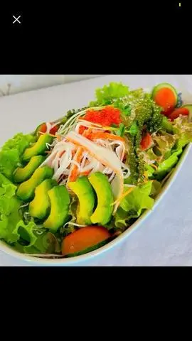 Hình ảnh avocado kanikama salad - salad thanh cua và bơ