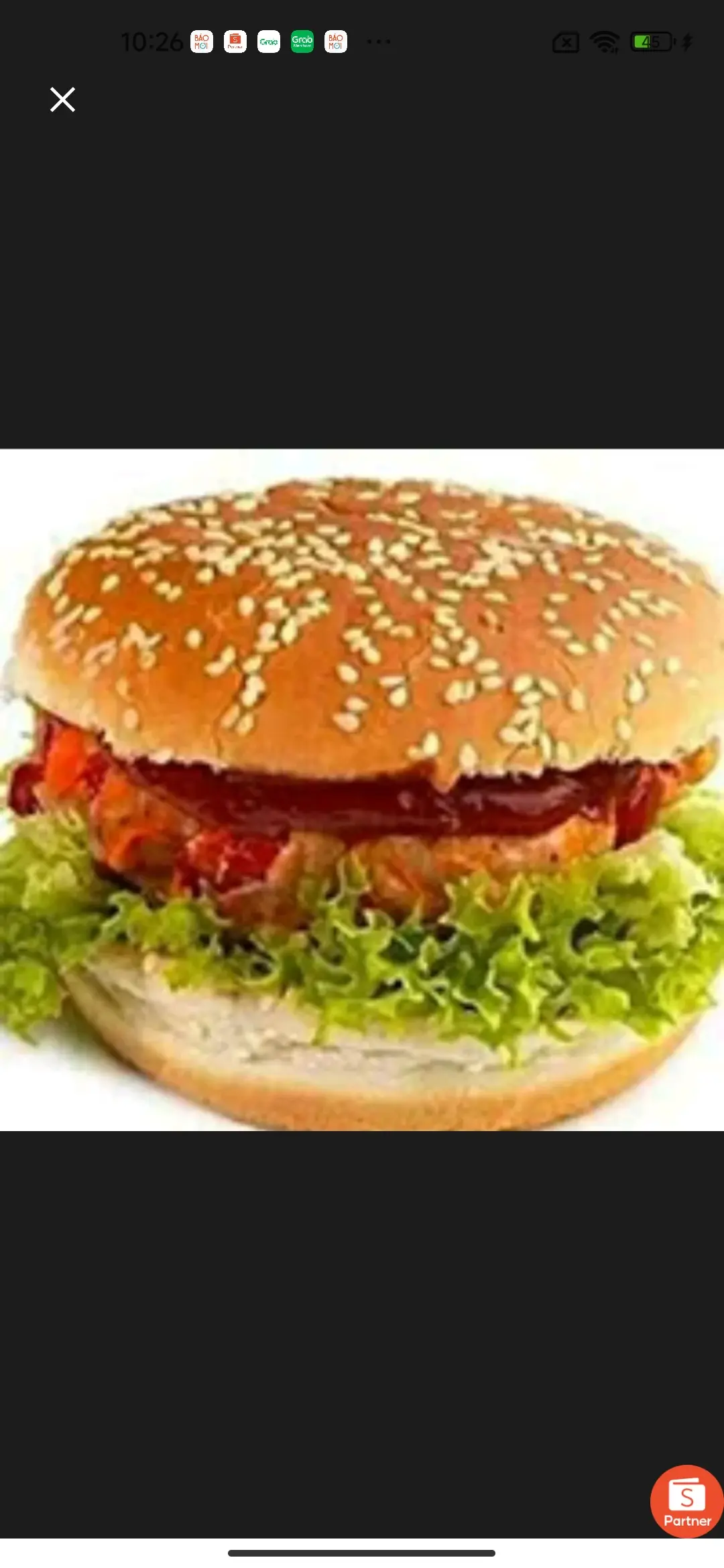 Hình ảnh HAMBURGER GÀ TRỨNG 