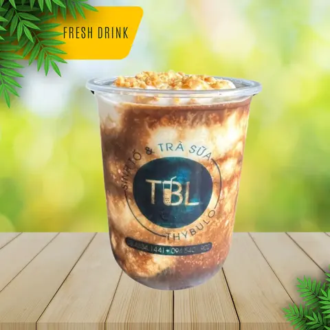 Hình ảnh Sinh tố dừa cacao