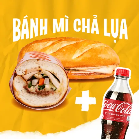 Hình ảnh Bánh Mì Chả Lụa ( Tặng 1 Coca )