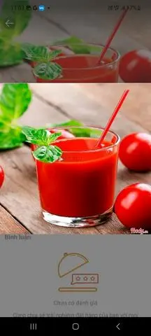 Hình ảnh Nước ép cà chua nguyên chất 