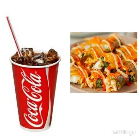 Hình ảnh bạn tráng cuộn bơ- tặng 1 ly coca 