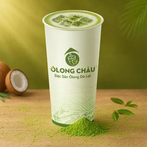 Hình ảnh Matcha lắc cốt dừa