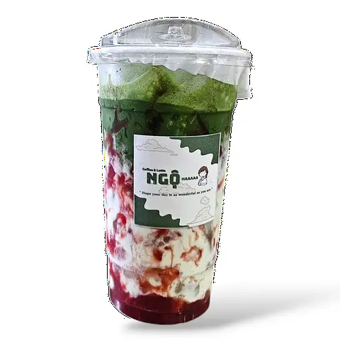 Hình ảnh Matcha Latte Dâu Tây