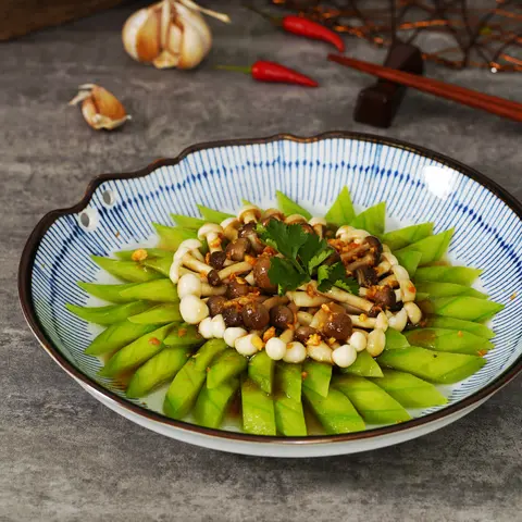 Hình ảnh Mướp Hương Xào Nấm