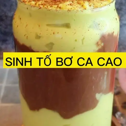Hình ảnh Sinh tố bơ ca cao ly700
