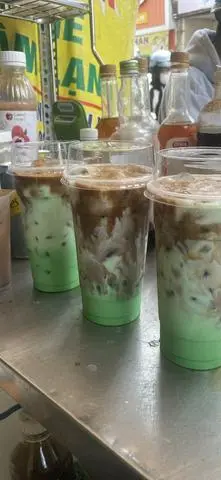 Hình ảnh sâm dứa sữa gấu cà phê ly 700ml
