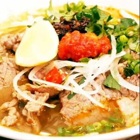 Hình ảnh bún bò nạm gân