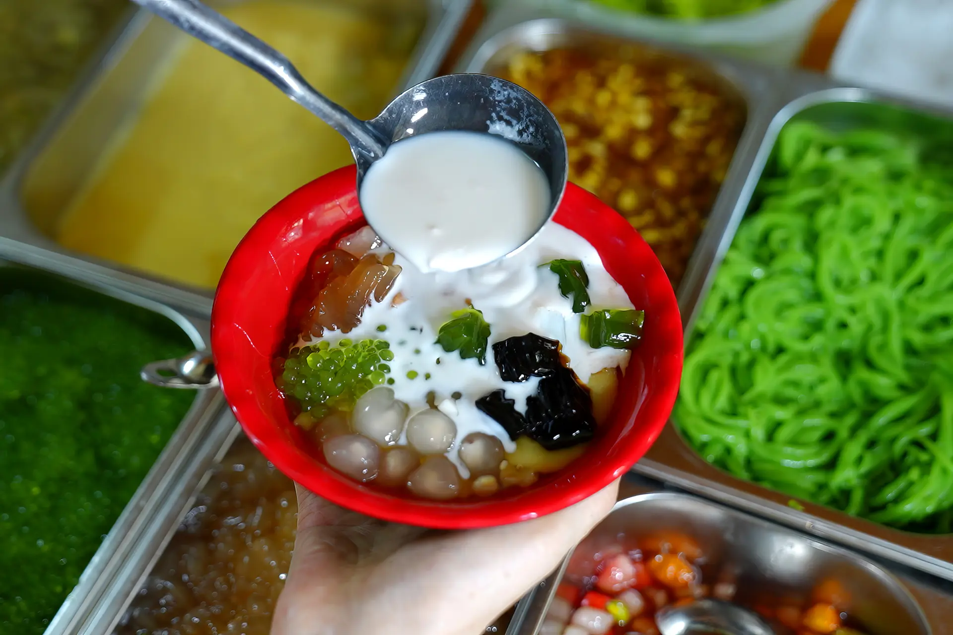 Hình ảnh Chè mix bưởi - ngô - cốm