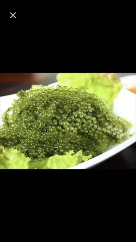 Hình ảnh rong nho tươi - Umi Budo + sốt mè
