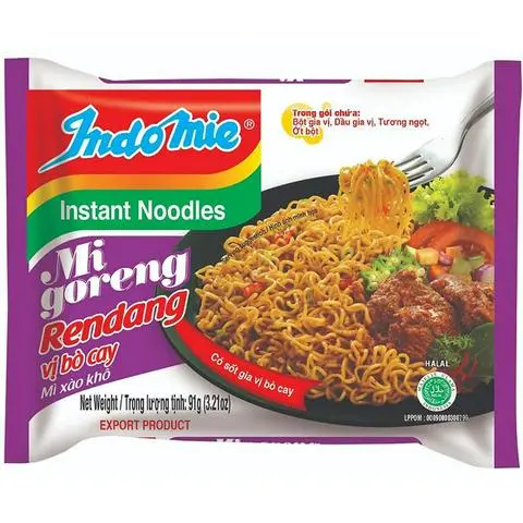 Hình ảnh Mì indomie vị bò (gói chưa trộn)