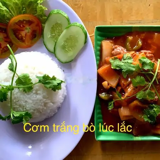 Hình ảnh Cơm trắng bò lúc lắc