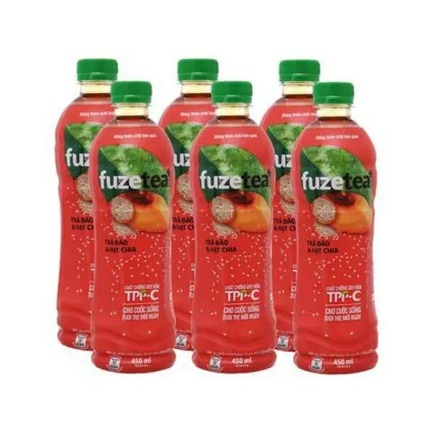 Hình ảnh Trà đào & hạt chia Fuzetea
