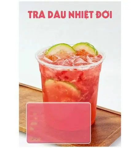 Hình ảnh 13. Trà Dâu Nhiệt Đới Size L (Có sẵn trân châu)