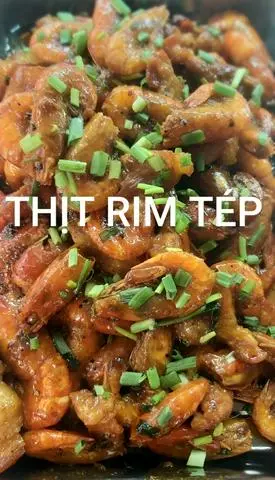 Hình ảnh cơm thịt rim tép
