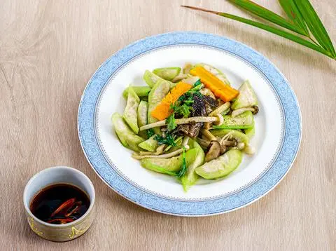 Hình ảnh Mướp Hương Xào Nấm
